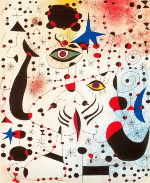 Abstract and Decorative Painting - Ciphers and Constellations in Love with a Woman Dadaist